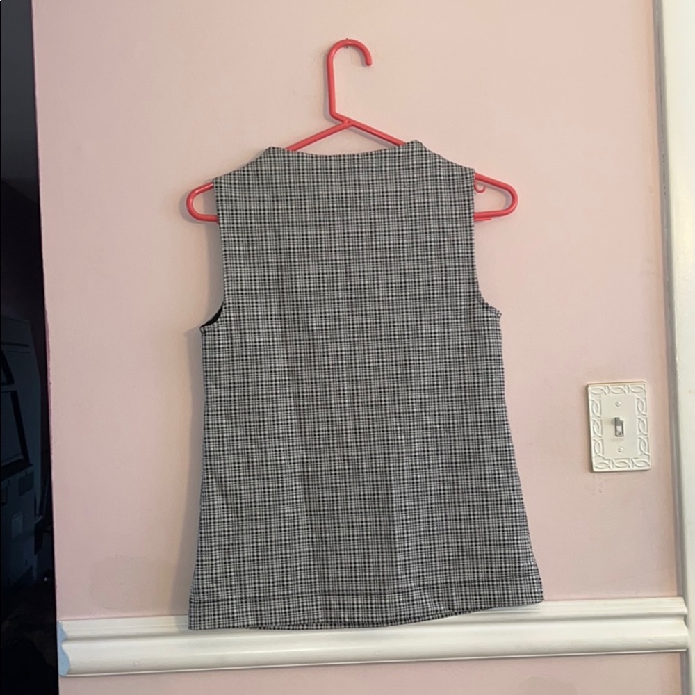 Ann Taylor Gingham High Neck Tank Top - Picture 5 of 8